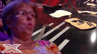 X Factor Judge SMASHES Contestants Guitar During Audition  X Factor Global [upl. by Treblih761]