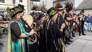 Wreckers Border Morris 3 Jolly Sheepskins Wreckers Day Cawsand Square Cornwall 18 Sept 2021 [upl. by Llirred819]