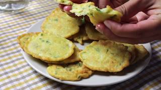 FRITTELLE DI ZUCCHINE  Semplici veloci e senza uova  Elefanteveg [upl. by Nadean451]