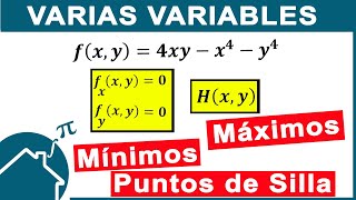 📌 MAXIMOS MINIMOS y PUNTOS de SILLA Varias Variables [upl. by Iuq]