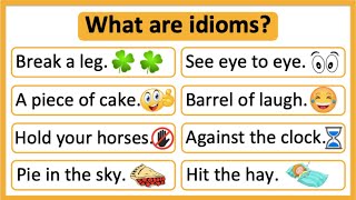 What are idioms 🤔  Idioms in English  Learn with examples [upl. by Lashonda]