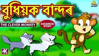 বুধিয়ক বান্দৰ  The Clever Monkey  Assamese Story  Assamese Fairy Tales  Koo Koo TV [upl. by Deane232]