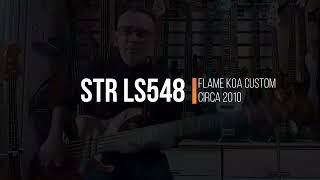 HIGH END BASS GUITAR STR LS548 Flame Koa soundcheck bass bassguitar jazzbass electricbass [upl. by Tolliver]