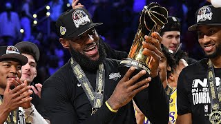 The Lakers FULL Trophy Presentation amp LeBron MVP Speech 🏆 [upl. by Eatnuahc51]