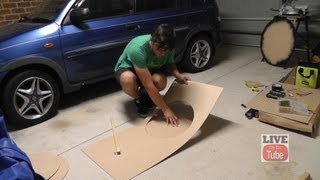 An easy way to cut a circle in 3mm MDF [upl. by Clemen]