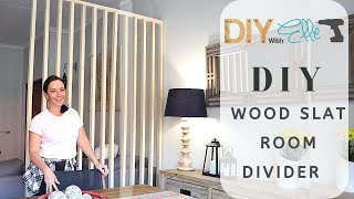 How to Make a Wooden Slat Room Divider [upl. by Pyotr994]