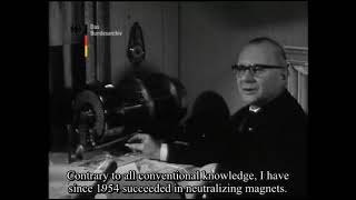 1966 German inventor presents his Free Energy Device MagnetMotor [upl. by Armand]