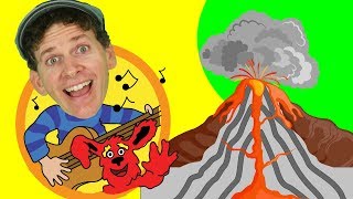 Learn About Volcanoes Song for Kids  Sing Along with Matt  Learn English Kids [upl. by Lamek41]