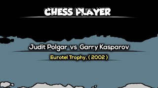 Judit Polgar vs Garry Kasparov  Eurotel Trophy  2002 [upl. by Llerref187]