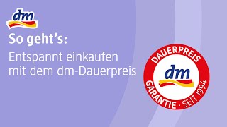 Die dmDauerpreisgarantie I dmService [upl. by Milurd]