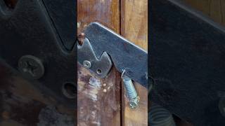 Simple idea with automatic gate latch lock  mechanism lock  DIY  Craft design [upl. by Arec]