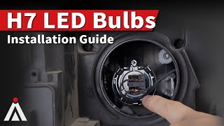 NEW Version How to install standard H7 LED headlight bulbs LA Plus H7 Installation Guide [upl. by Nylknarf437]