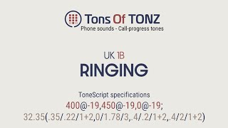 Ringing  Ringback tone UK 1B Callprogress tones Phone sounds Sound effects SFX [upl. by Joanie324]