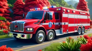 TRANSPORTING CLASS POLICE CARS TRUCK AMBULANCE CARSFIRE CARS POLICE TRUCK FRUITS FS 223 [upl. by Nnahteb34]