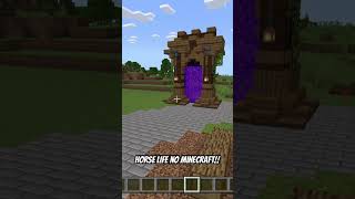 SPOILER⚠️ HORSE LIFE NO MINECRAFT😱 roblox minecraft [upl. by Clarita]