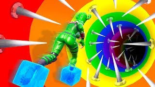 HARDER THAN CIZZORS DEATH RUN 1v1 Impossible Rainbow Fortnite Slide Challenge [upl. by Gavrah570]