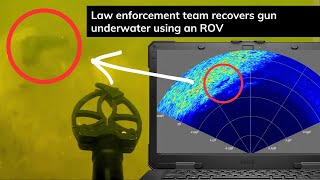 Law Enforcement team recovers a gun underwater using the SRV 8 ROV  Search amp Recovery Series [upl. by Kella]