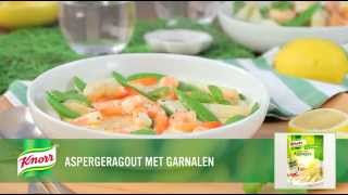 Knorr recept Aspergeragout met garnalen [upl. by Hniv]