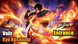 Valir Kyo Kusanagi Skin KOF 97 Entrance Upscale 4K Mobile Legends [upl. by Leavitt]