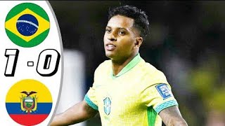 Brazil vs Ecuador 10 Extended Highlights 2024  UEFA nations league 2024 Brazil vs Ecuador [upl. by Manson]