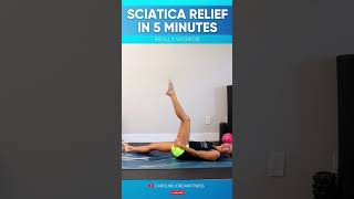 Sciatica Relief in 5 Minutes  Caroline Jordan [upl. by Eatnwahs]