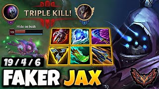 T1 Faker Jax vs Aatrox  TOP  Korea Grandmaster Patch 143 ✅ [upl. by Aihcsrop]