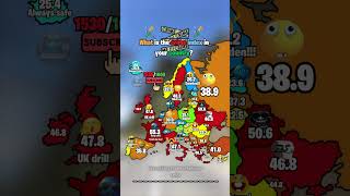 What is the crime index in your country 👀🚔 shorts map europe geography [upl. by Edson20]