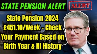 State Pension 2024 £45110Week – Check Your Payment Based on Birth Year amp NI History [upl. by Harilda]