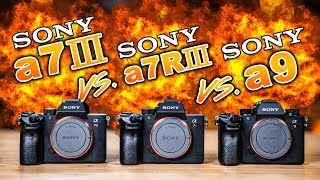 Sony a7 III vs Sony a7R III vs Sony a9 Which To Buy [upl. by Dlonra948]