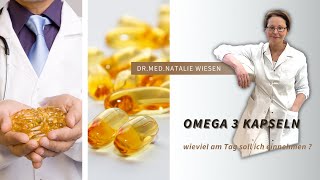 Omega 3 Kapseln wieviel am Tag soll ich einnehmen  erklärt von DrmedNatalie Wiesen [upl. by Haskins73]