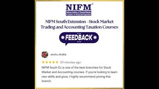 NIFM South Extension Stock Market Trading and Accounting Taxation Courses [upl. by Abisha323]