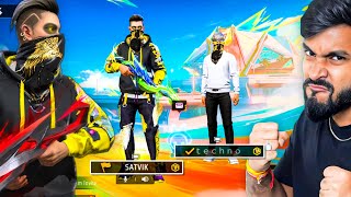 FINALLY TECHNO BHAI amp SATVIK PLAYS FREE FIRE [upl. by Elleryt]