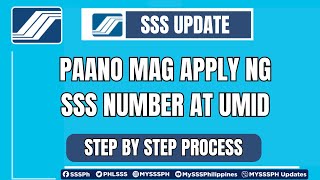 Paano Mag Apply Ng SSS Number At UMID [upl. by Alusru344]