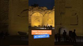 Inside the Caracalla baths in Rome at night [upl. by Cassius]