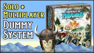 Solo amp Multiplayer Variant ➤ Champions of Midgard【ツ】Worker Placement Game How to play Solo [upl. by Hibbs438]