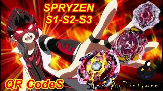 Beyblade QR CODES spryzen  Spryzen S2 Sprysev S3  бейблейд QR коды Спрайзон [upl. by Christalle]