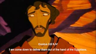 The Prince of Egypt 1998  The Burning Bush Scene Biblical subtitle [upl. by Constant]