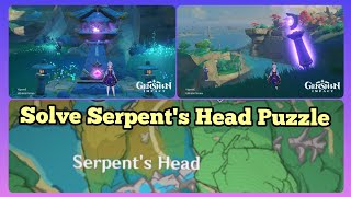 Solve Serpents Head Puzzle Quest  Orobashis Legacy Part 2  Genshin Impact [upl. by Nwahsal]