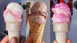 Let’s Make Ice Cream At Home With Only 3 Ingredients  3 Flavors Using 2 Easy Methods [upl. by Ebehp]