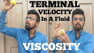 TERMINAL VELOCITY In A Fluid Stokes Law Viscosity Concept Formula Derivation ARexplains [upl. by Hollie]