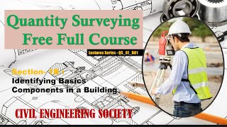 Identifying Components in a Building Quantity Surveying Full Course  Tamil  Section1Series1 [upl. by Gonick355]