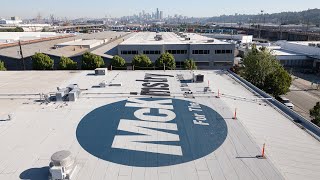 McKinstrys Seattle Campus Rooftop Logo [upl. by Otnicaj]