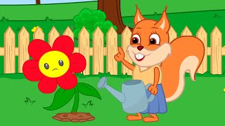 Bridie Squirrel  Precisamos regar as flores Animé Desenho Infantil em Português Brasil [upl. by Paulo590]