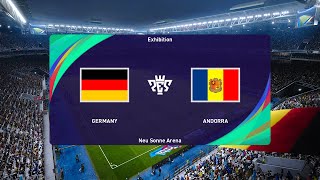 Germany U17 vs Andorra U17 09102024 UEFA U17 EURO 2024 PES 2021 [upl. by Roch]