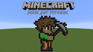 Minecraft Pixel Art Tutorial Terraria Character [upl. by Liagibba]