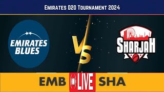 EMB VS SHA Match Emirates D20 2024 l TODAY LIVE MATCH [upl. by Earased85]