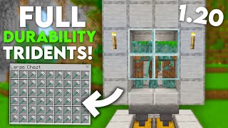 EASY 121 TRIDENT FARM TUTORIAL in Minecraft Bedrock MCPEXboxPS4Nintendo SwitchWindows10 [upl. by Felice]