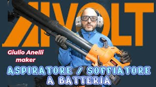 ASPIRATORE E SOFFIATORE A BATTERIA 40V aivolt giardinaggio [upl. by Trilly836]