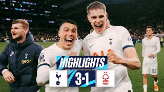 TOTTENHAM HOTSPUR 31 NOTTINGHAM FOREST  PREMIER LEAGUE HIGHLIGHTS  VAN DE VEN SCORES A SCREAMER [upl. by Aihsatal]