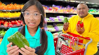 Wendy and Alex Goes Grocery Shopping for Healthy Food  Kids Cook and Eat Healthy Foods [upl. by Eijneb]